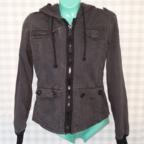 Billabong small black winter coat jacket - Picture 2 of 5